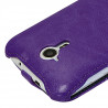 Housse Etui Coque Rigide Clapet pour Wiko Cink Five Couleur Violet + Film de Protection