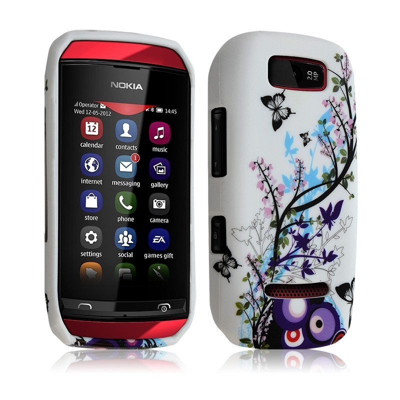 Housse Coque pour Nokia Asha 306 avec Motif HF01