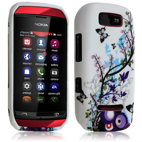Housse Coque pour Nokia Asha 306 avec Motif HF01
