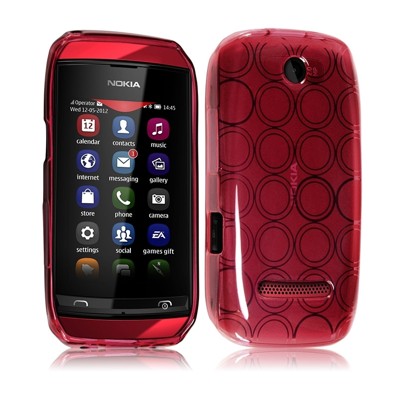 Coque style Cercle pour Nokia Asha 306 Couleur  Translucide
