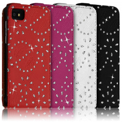 Housse Coque Etui Pour BlackBerry Z10 Style Diamant Couleur 