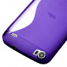 Housse Coque Etui S-Line Couleur Violet pour Wiko Darkside + Film de Protection