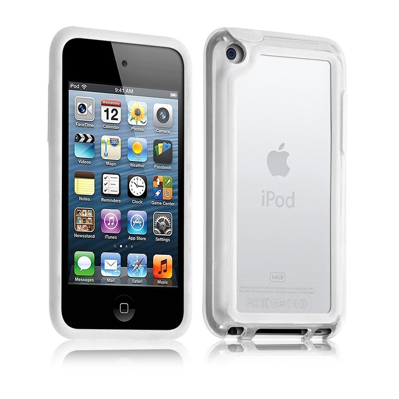 Housse Etui Coque Bumper pour Apple iPod Touch 4G couleur blanc