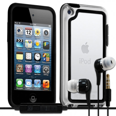 Housse Etui Coque Bumper  pour Apple iPod Touch 4G  + kit piéton