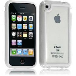Housse Etui Coque Bumper pour Apple iPhone 3G/3GS couleur blanc