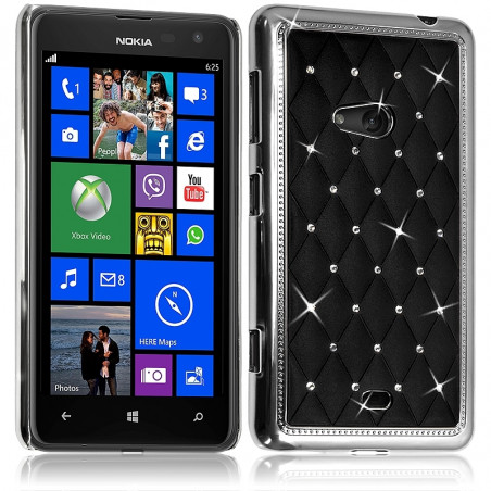 Housse Etui Coque rigide style Diamant couleur  pour Nokia Lumia 625 + Film de Protection