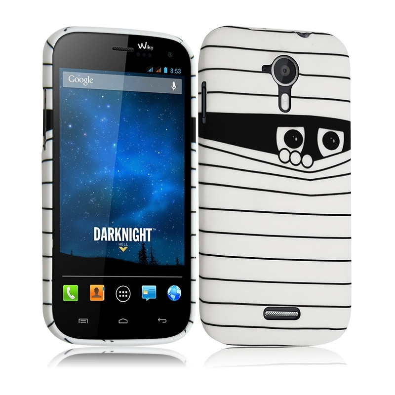 Housse Etui Coque Semi Rigide pour Wiko Darknight avec Motif  + Film de Protection