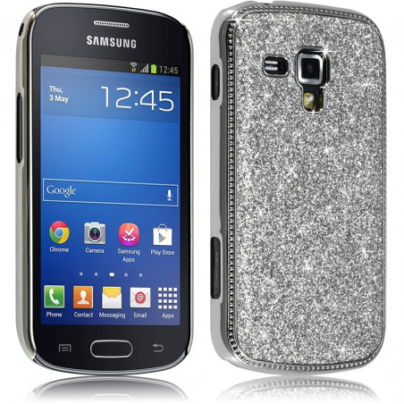 Housse Etui Coque Rigide Paillette  pour Samsung Galaxy Trend 