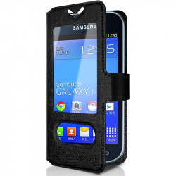 Housse Coque Etui S-view Universel S Couleur  pour Samsung Galaxy Trend Lite