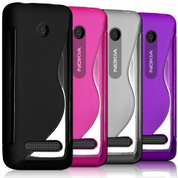 Housse Etui Coque S-Line  pour Nokia Asha 206 + Film de Protection 