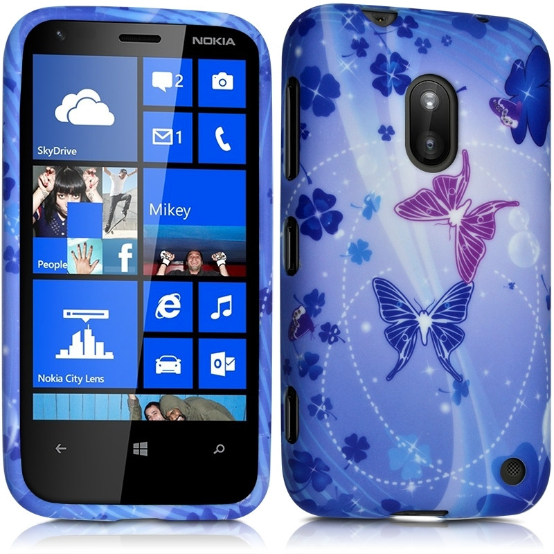 Housse Etui Coque Semi Rigide avec Motif  pour Nokia Lumia 620 + Film de Protection