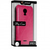 Housse Etui Coque Rigide à Clapet pour Wiko Darkmoon Couleur Rose Fushia + Film de Protection