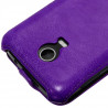 Housse Etui Coque Rigide à Clapet pour Wiko Darkmoon Couleur Violet + Film de Protection