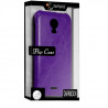 Etui Rigide à Clapet pour Wiko Darkmoon Couleur Violet + Film de Protection