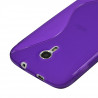 Etui Housse Coque S-Line Translucide pour Wiko Cink Five couleur Violet  + Film de Protection