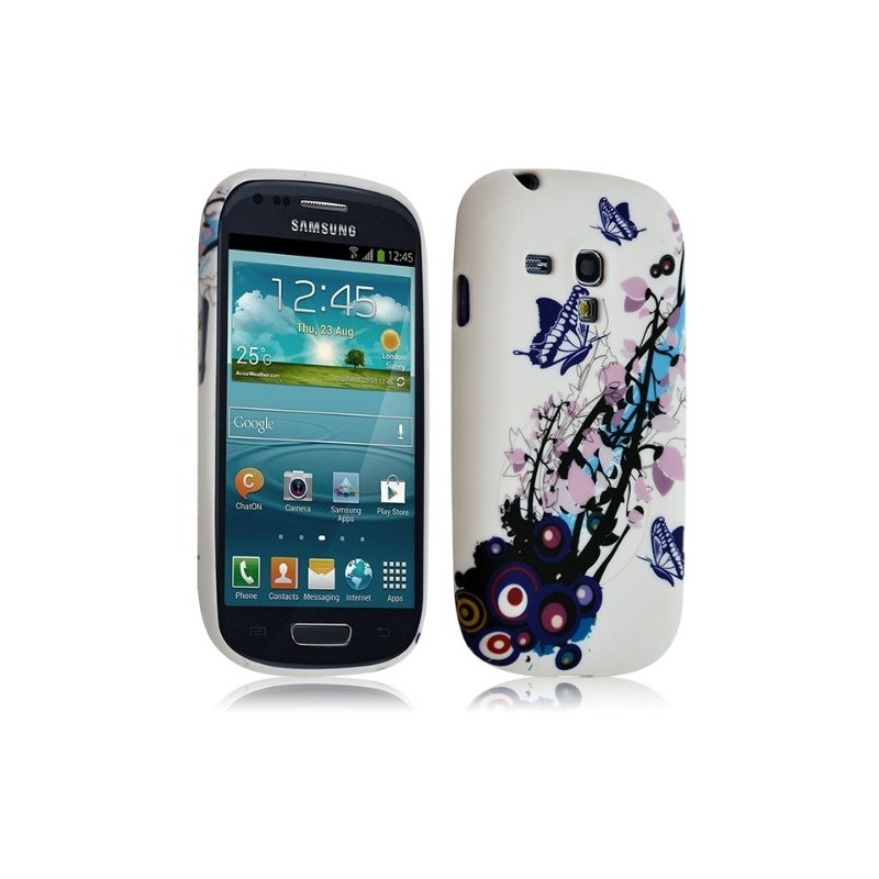 Housse coque étui gel pour Samsung Galaxy S3 MINI motif 
