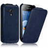 Housse Etui Coque Rigide à Clapet pour Samsung Galaxy Trend Couleur Bleu + Film de Protection
