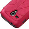 Coque Etui à rabat porte-carte pour Samsung Galaxy Trend couleur Rose Fushia + Film de Protection