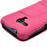 Coque Housse Etui avec Rabat Latéral Fonction Support pour Samsung Galaxy Trend couleur Rose + Film de Protection