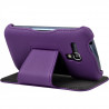 Coque Housse Etui avec Rabat Latéral Fonction Support pour Samsung Galaxy Trend couleur Violet + Film de Protection