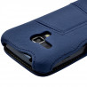 Coque Housse Etui avec Rabat Latéral Fonction Support pour Samsung Galaxy Trend couleur Bleu + Film de Protection