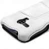 Coque Housse Etui avec Rabat Latéral Fonction Support pour Samsung Galaxy Trend couleur Blanc + Film de Protection