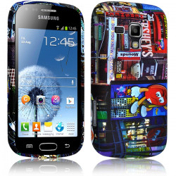 Housse Etui Coque Semi Rigide pour Samsung Galaxy Trend avec Motif KJ26 + Film de Protection