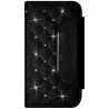 Housse Coque Etui Portefeuille Style Diamant Universel S pour Samsung Galaxy Ace 4