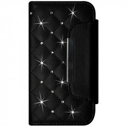 Housse Coque Etui Portefeuille Style Diamant Universel S couleur pour Motorola Moto E