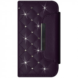 Housse Coque Etui Portefeuille Style Diamant Universel S couleur pour Motorola Moto G 4G