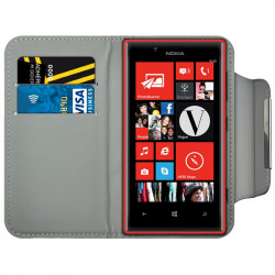 Housse Coque Etui Portefeuille Style Diamant Universel S couleur pour Nokia Lumia 720