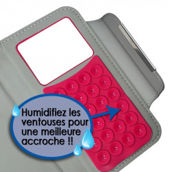 Housse Coque Etui Portefeuille Style Diamant Universel S couleur pour Nokia Lumia 530