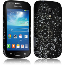 Housse Etui Coque Semi Rigide pour Samsung Galaxy Trend PLUS avec Motif KJ24 + Film de Protection