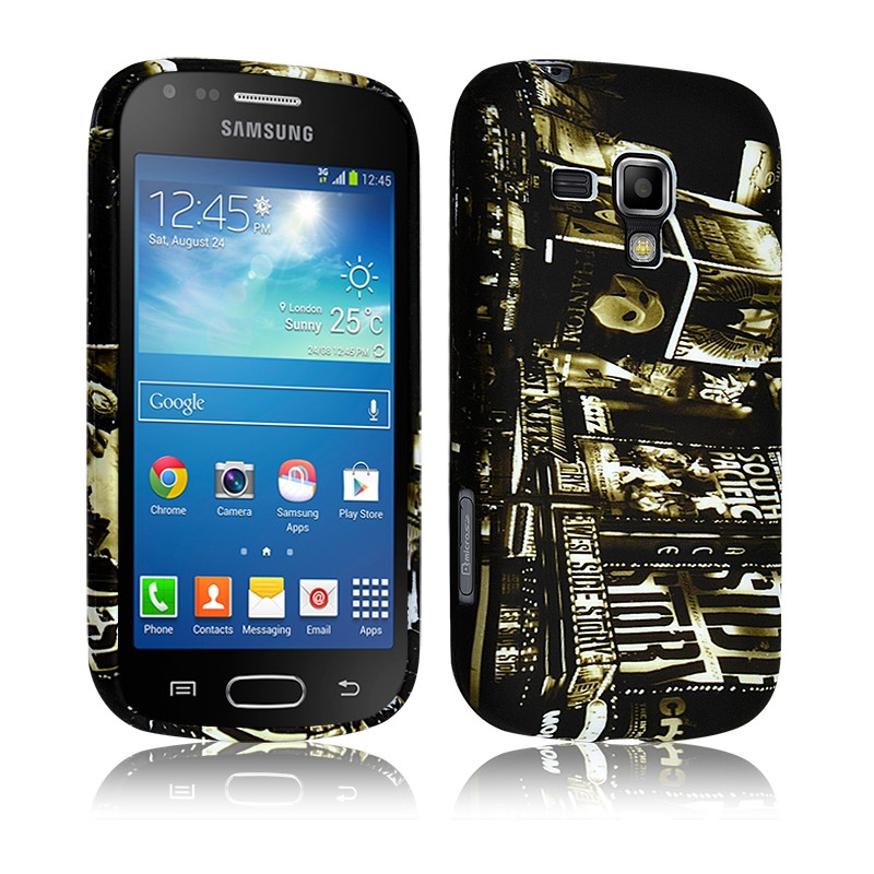 Housse Etui Coque Semi Rigide pour Samsung Galaxy Trend PLUS avec Motif KJ25 + Film de Protection