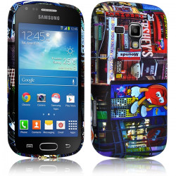 Housse Etui Coque Semi Rigide pour Samsung Galaxy Trend PLUS avec Motif KJ26 + Film de Protection