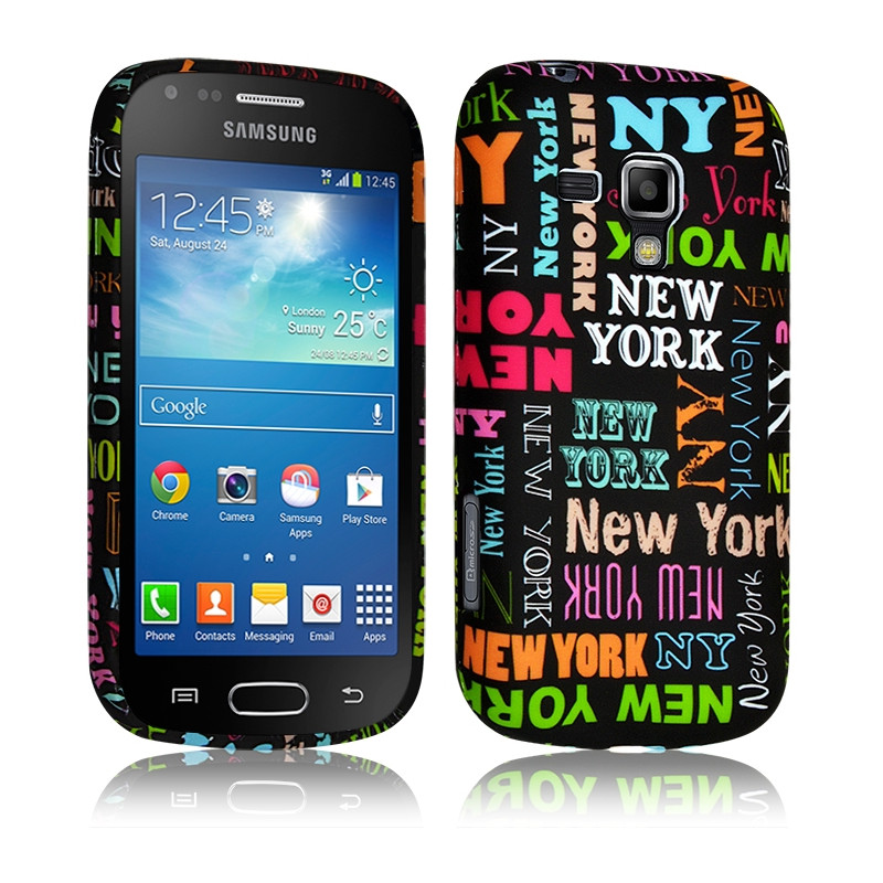 Housse Etui Coque Semi Rigide pour Samsung Galaxy Trend PLUS avec Motif LM20 + Film de Protection