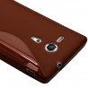 Housse Coque Etui S-Line Couleur Marron pour Sony Xperia SP + Film  de Protection