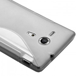 Housse Coque Etui S-Line Style Translucide pour Sony Xperia SP + Film  de Protection