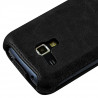 Housse Etui Coque Rigide à Clapet pour Samsung Galaxy Trend PLUS Couleur Noir + Film de Protection