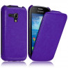 Housse Etui Coque Rigide à Clapet pour Samsung Galaxy Trend PLUS Couleur Violet + Film de Protection