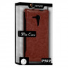 Housse Etui Coque Rigide à Clapet pour Sony Xperia SP Couleur Marron + Film de Protection