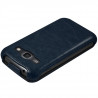 Housse Etui Coque Rigide à Clapet pour Samsung Galaxy Ace 3 Couleur Bleu + Film de Protection
