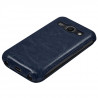 Housse Etui Coque Rigide à Clapet pour Samsung Galaxy Ace 3 Couleur Bleu + Film de Protection