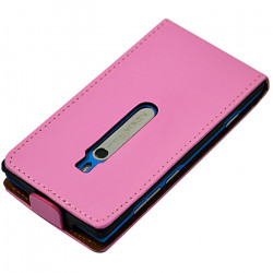 Housse Coque Etui rabattable pour Nokia Lumia 800 Couleur Rose Pale