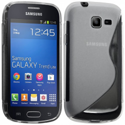 Housse Coque Etui S-Line Couleur Translucide pour Samsung Galaxy Trend Lite + Film de Protection