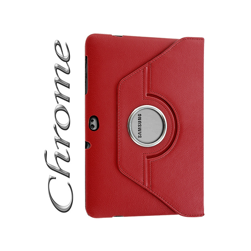 Etui Support Pour Samsung Galaxy Tab 10.1 P7500 Couleur Rouge