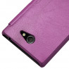 Housse Etui à rabat latéral et porte-carte pour Sony Xperia M2 couleur Violet + Film de Protection