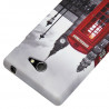 Housse Etui Coque Semi Rigide pour Sony Xperia M2 avec Motif KJ03B + Film de Protection