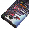 Housse Etui Coque Semi Rigide pour Sony Xperia M2 avec Motif KJ26B + Film de Protection