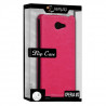 Housse Etui Coque Rigide à Clapet pour Sony Xperia M2 Couleur Rose Fushia + Film de Protection